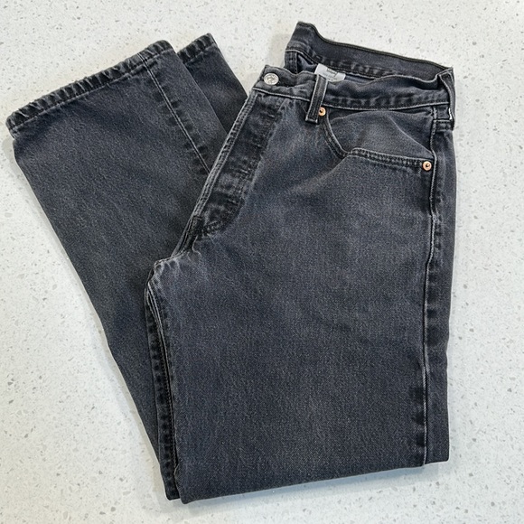 ❗️Sold! Levi’s Black Button Fly Jeans Size W 35 L 32 - Picture 5 of 8